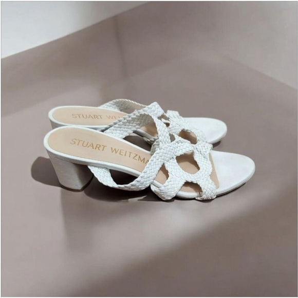 STUART WEITZMAN Woven Padded sandals size 7 - Picture 1 of 11